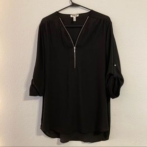 Ali & Kris women’s polyester zip up top